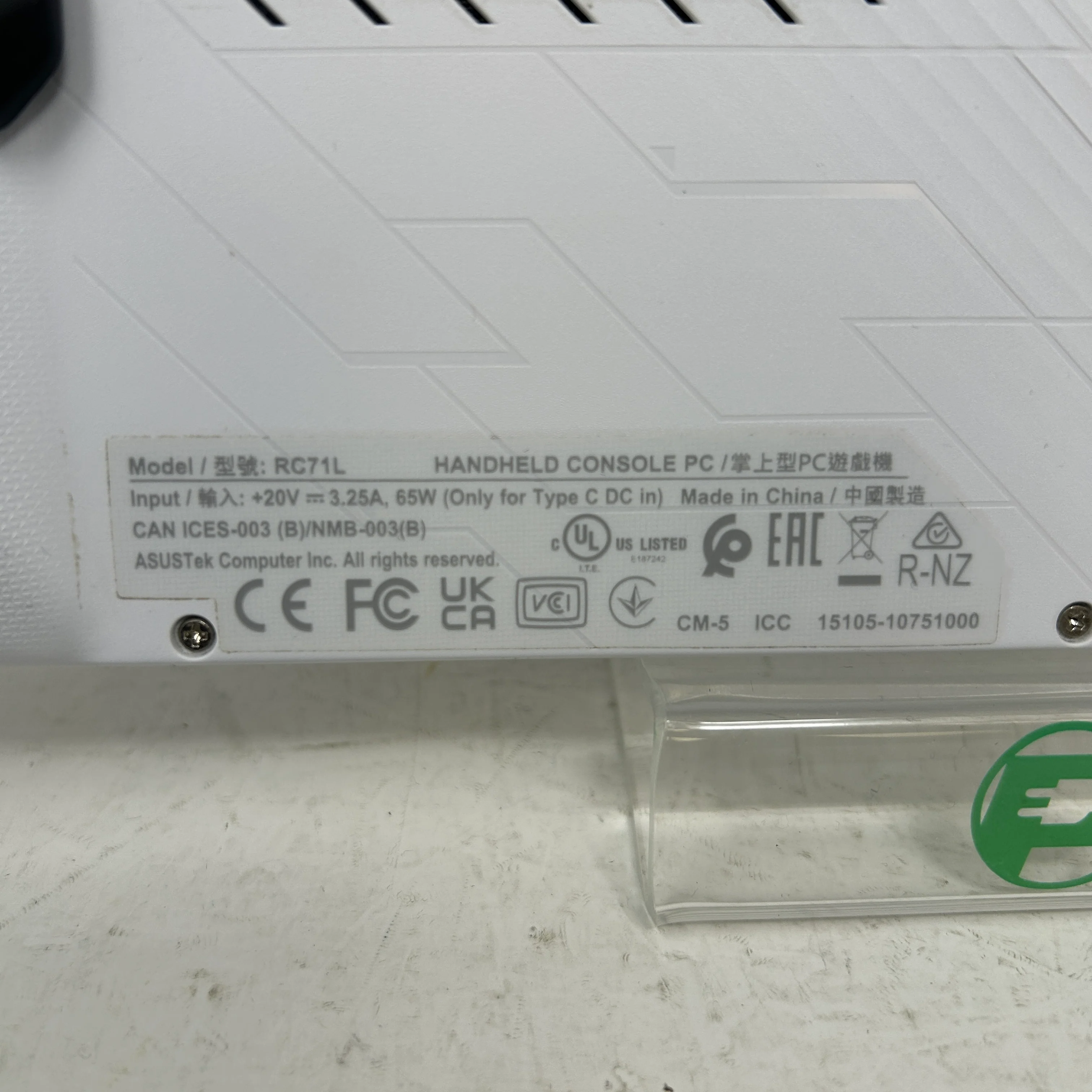 Asus ROG Ally 7" AMD Ryzen Z1 16GB RAM 512GB White RC71L-ALLY.Z1_512 - Image 3