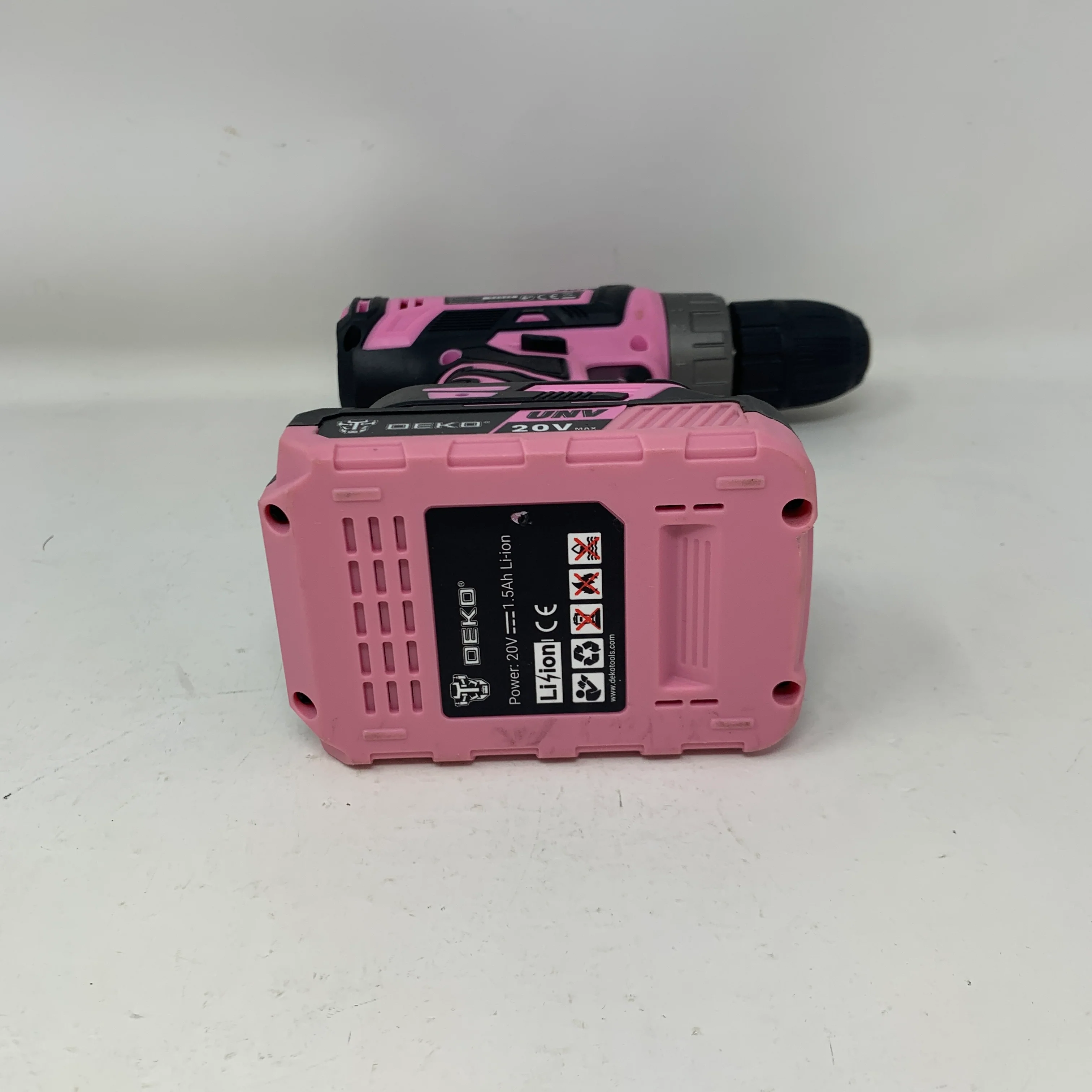 Deko DKCD20XL02 20V Max Cordless Drill Driver Kit w/ 1.5Ah Li-ion Battery - Image 7