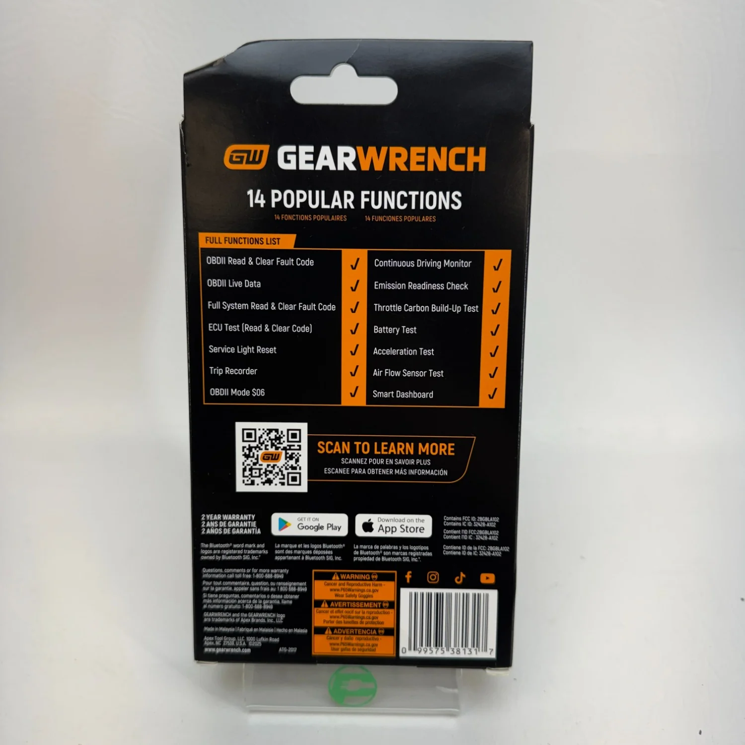 GEARWRENCH Everyday Diagnostic Tool OBDII Scanner GWSCAN 2 - Image 6