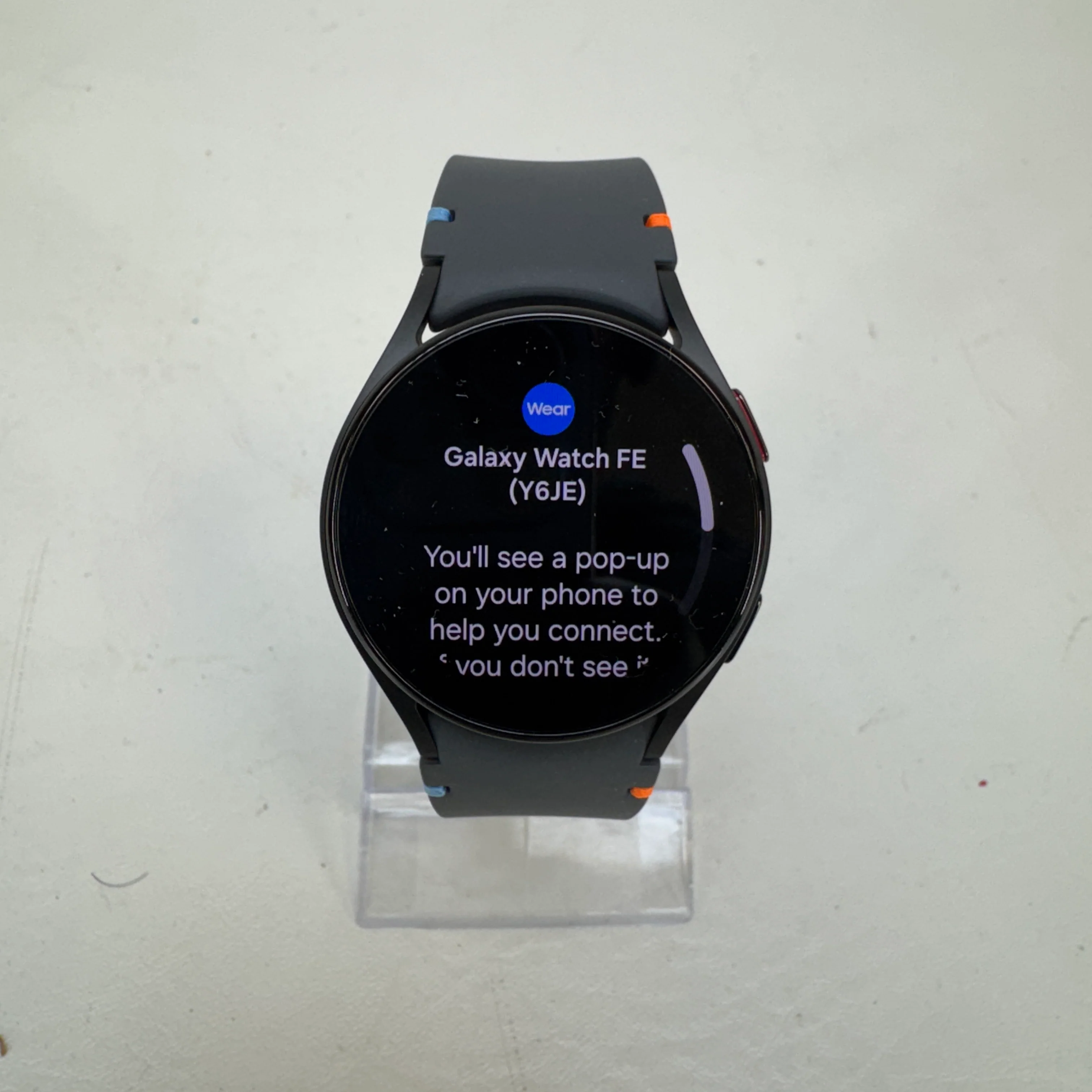 GPS Only Samsung Galaxy Watch FE 40mm GPS Smartwatch Aluminum SM-R861 Black - Image 6