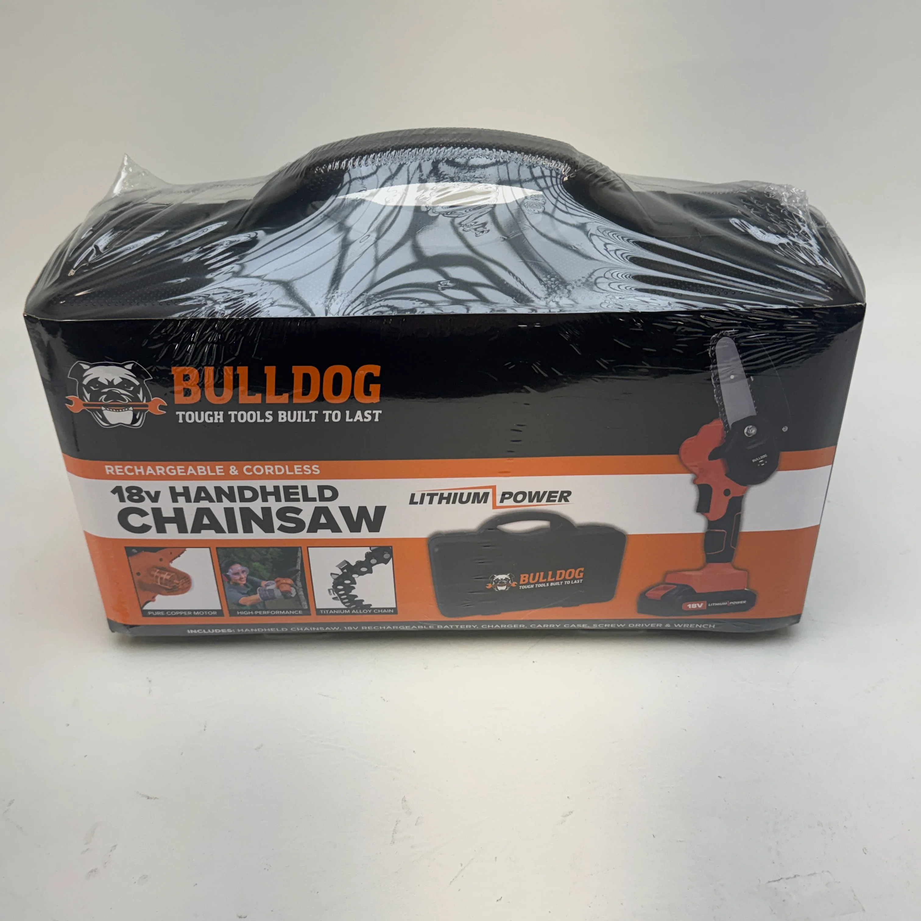 New Bulldog 18V Handheld Mini Chainsaw Cordless Rechargeable Pruning Saw Kit - Image 4