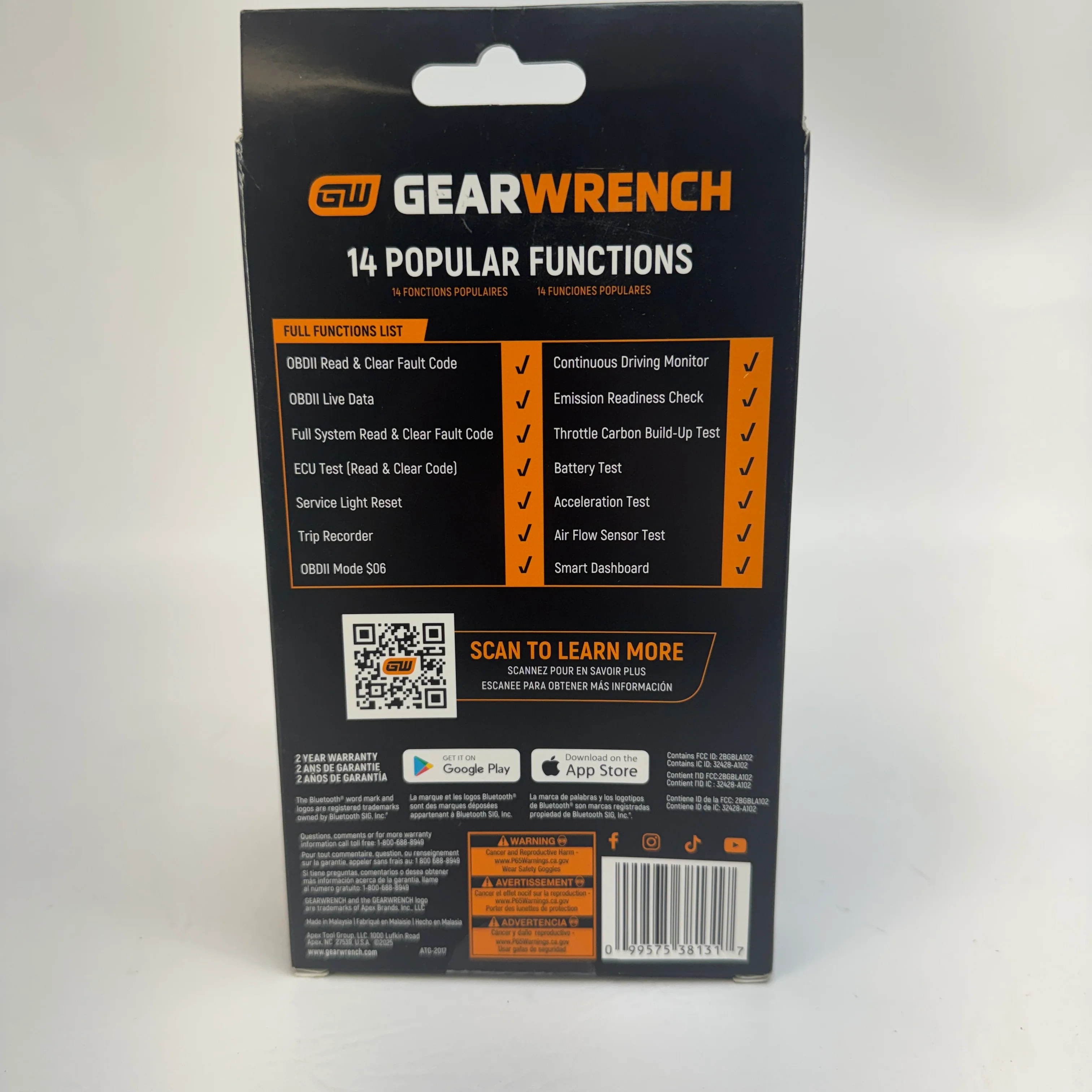 NEW GEARWRENCH Everyday Diagnostic Tool OBDII Scanner GWSCAN 2-Pack - Image 3