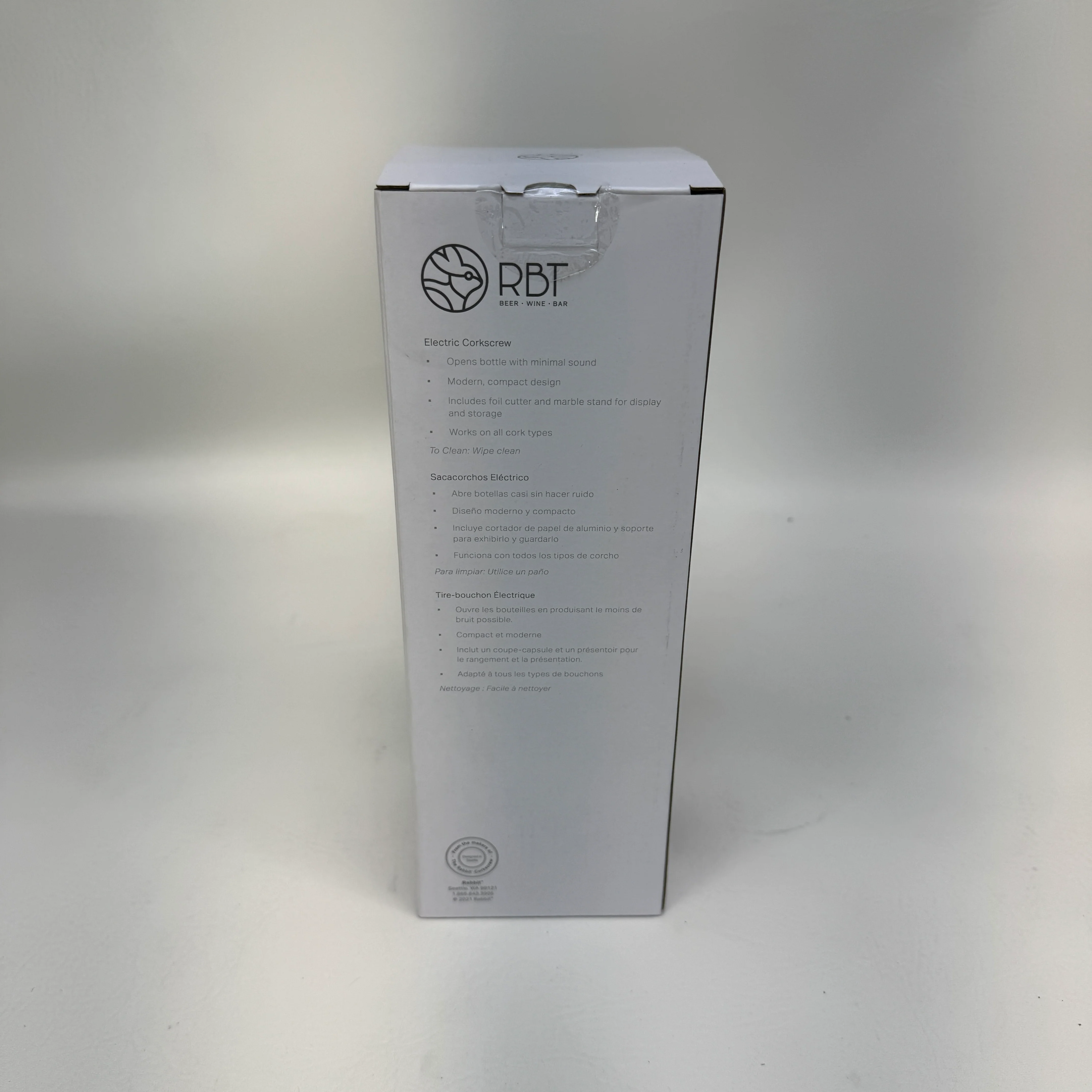 New RBT Compact Electric Corkscrew 5268416 - Image 3