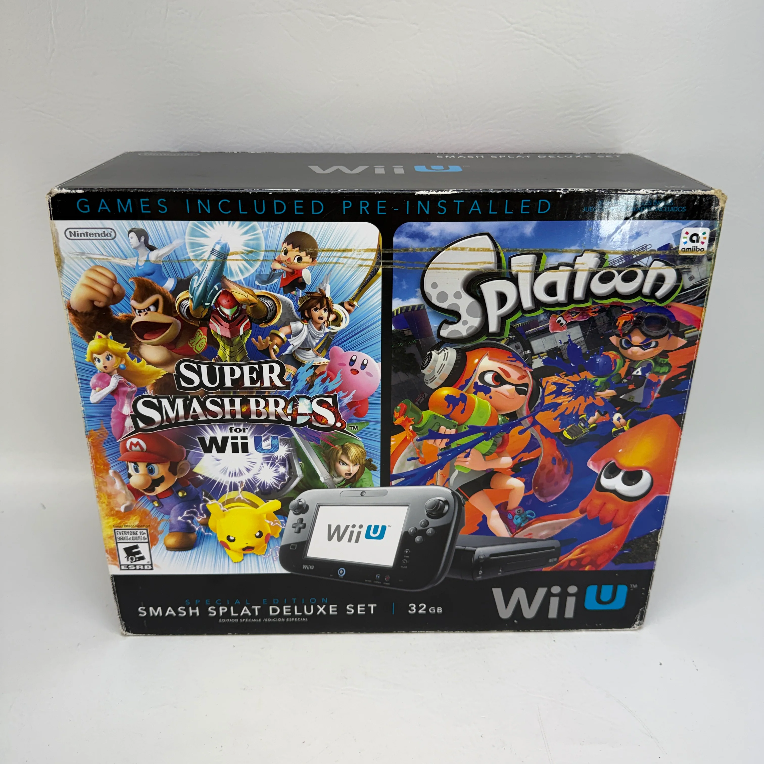 Nintendo Wii U 32GB Black Deluxe Smash Splat Special Edition Bundle - Image 5