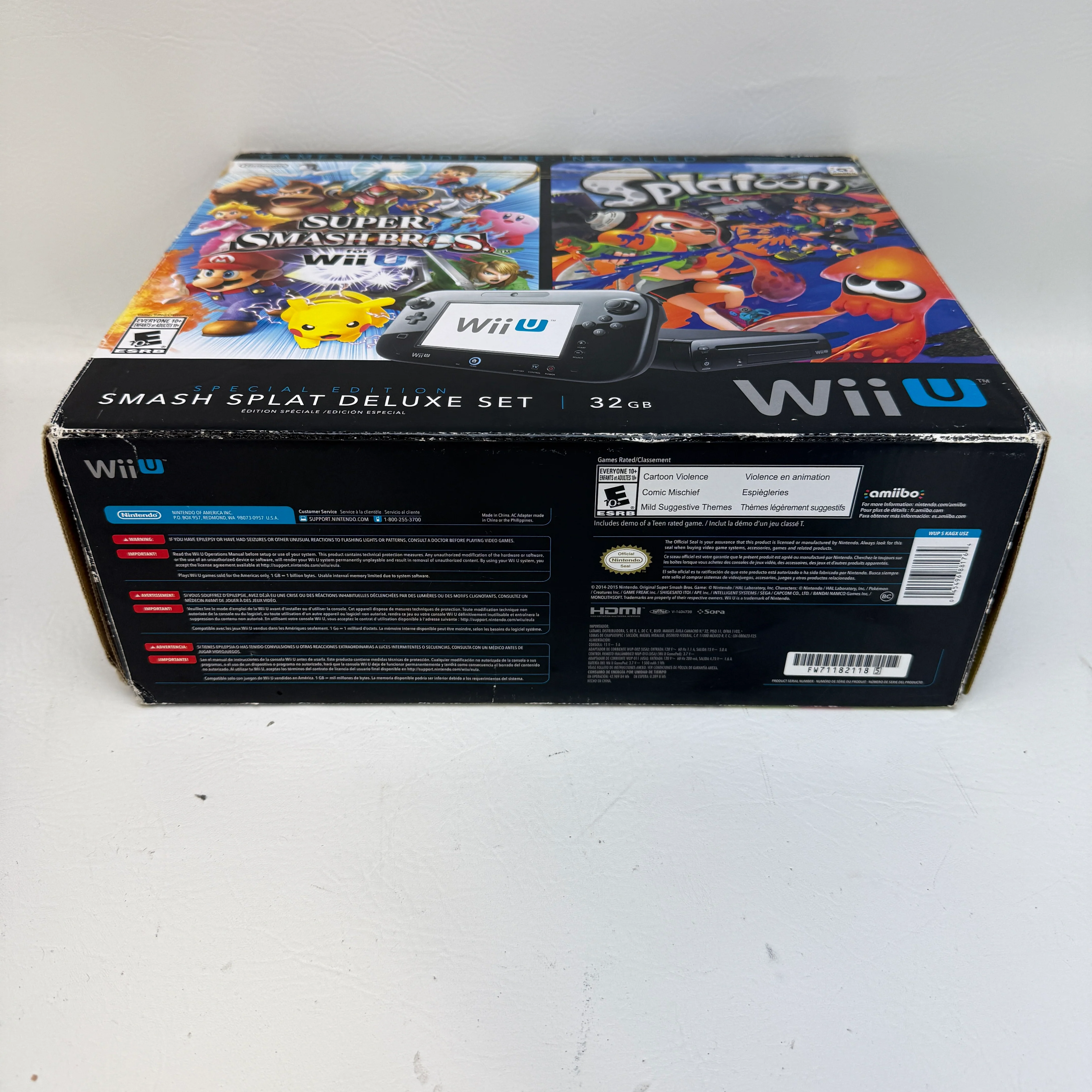 Nintendo Wii U 32GB Black Deluxe Smash Splat Special Edition Bundle - Image 7