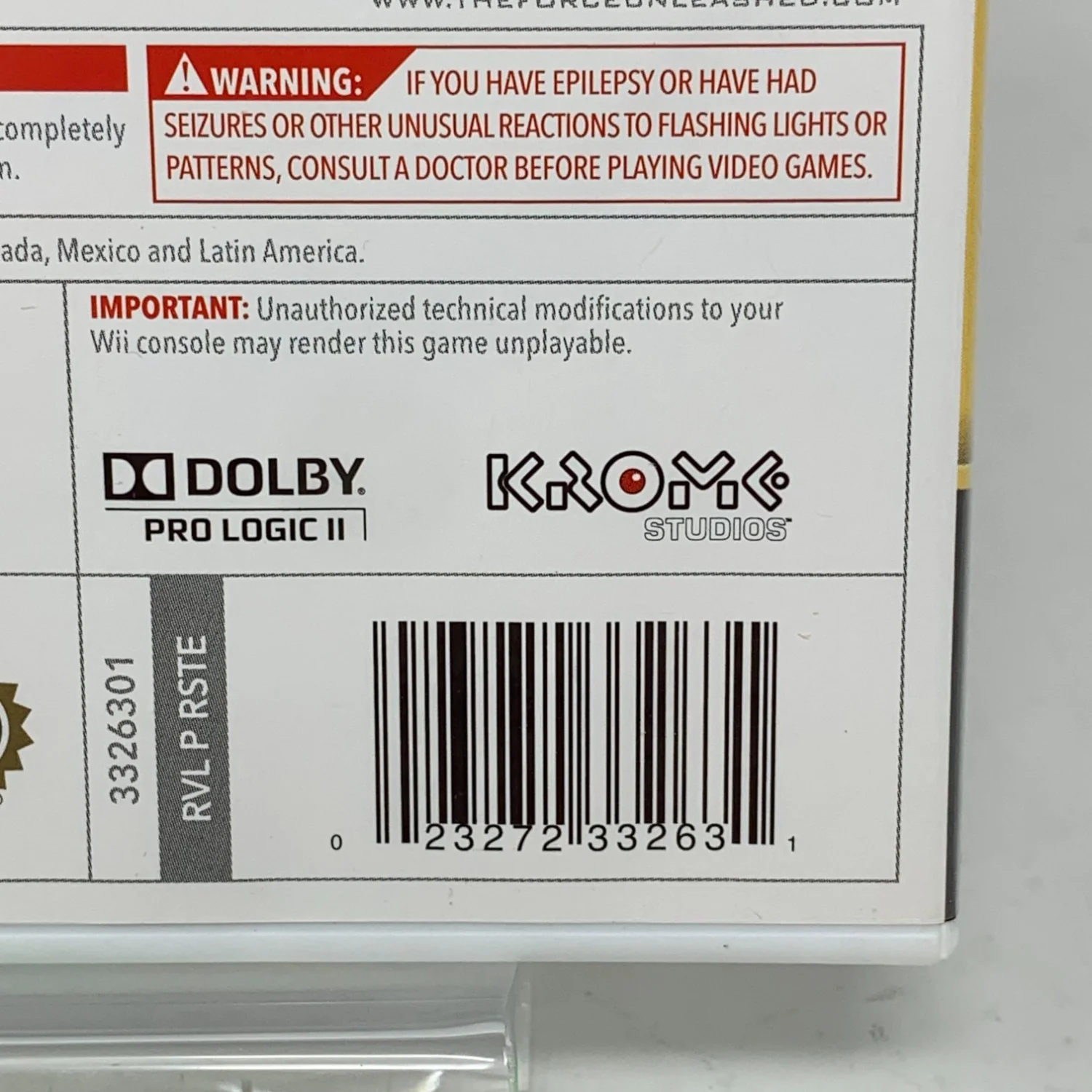 Star Wars The Force Unleashed (Nintendo Wii, 2008) - Image 3