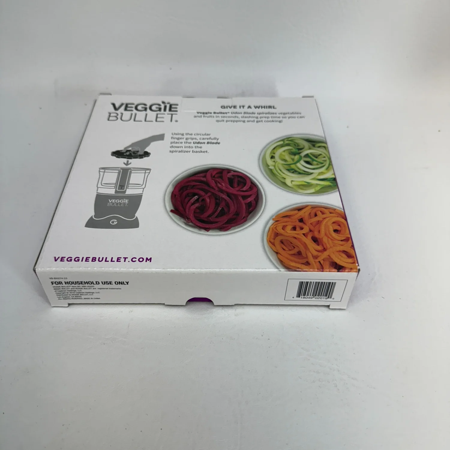 Veggie Bullet Spiralizer Angel Hair Blade 2mm Steel Cutter VBR-U0202 - Image 12