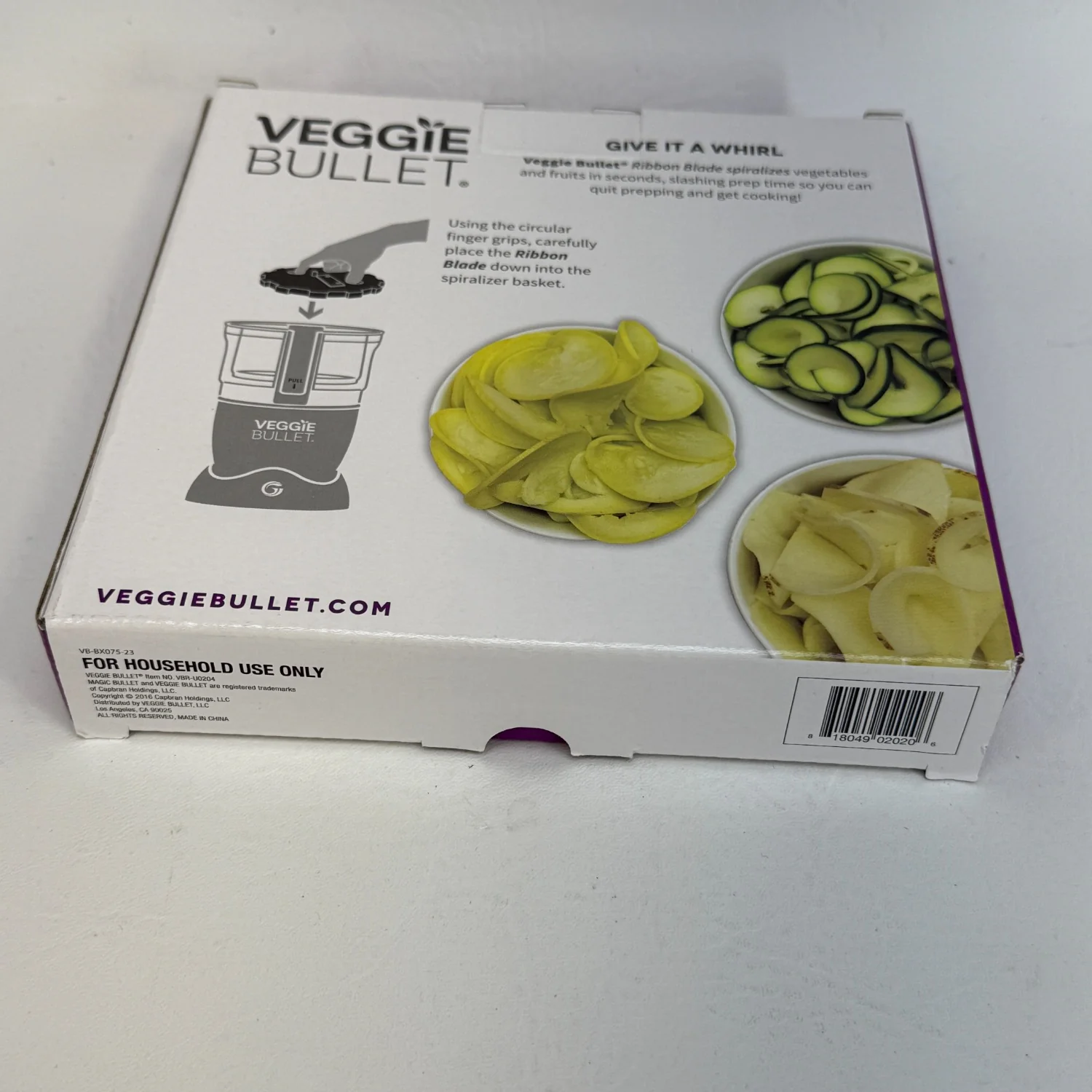 Veggie Bullet Spiralizer Angel Hair Blade 2mm Steel Cutter VBR-U0202 - Image 16