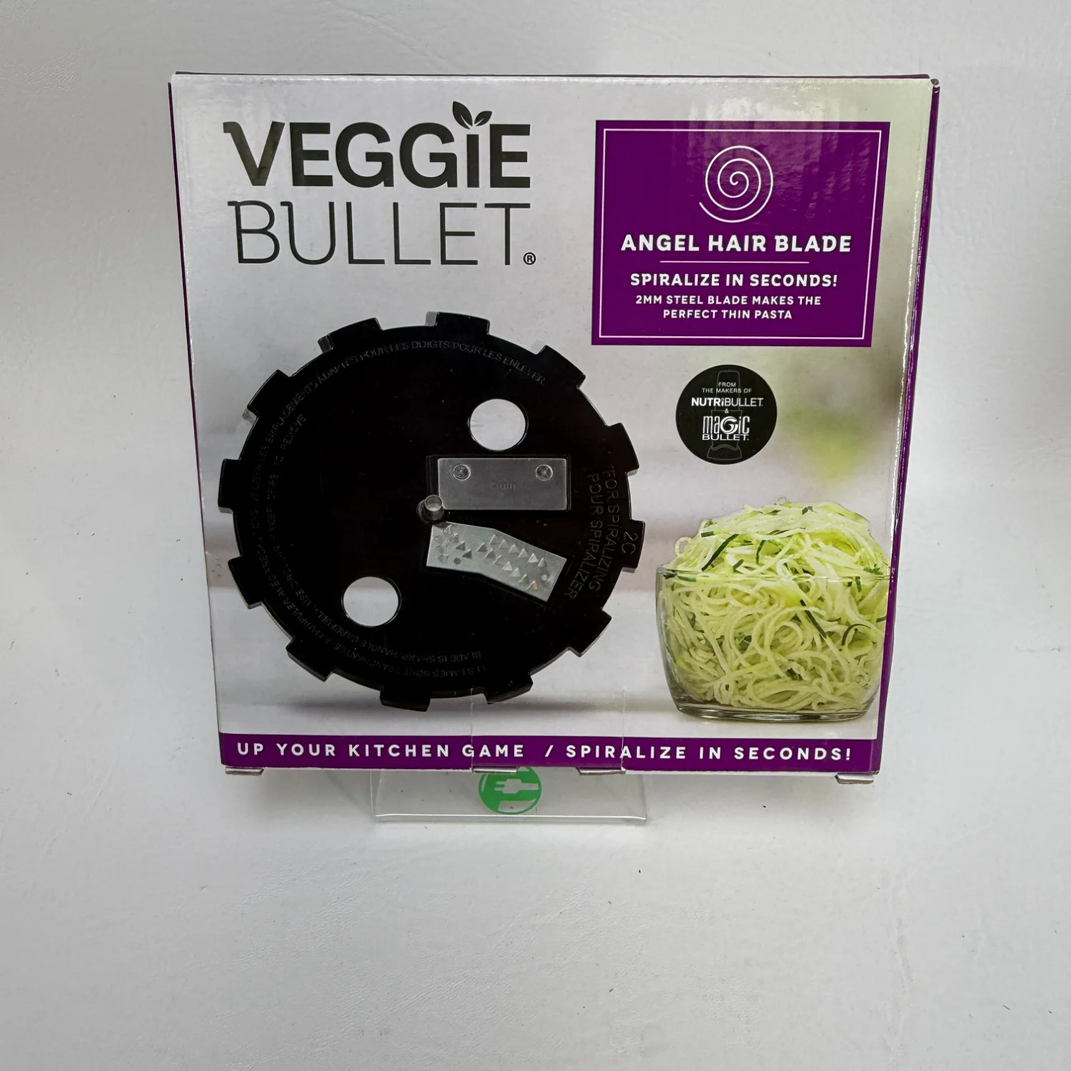 Veggie Bullet Spiralizer Angel Hair Blade 2mm Steel Cutter VBR-U0202 - Image 5