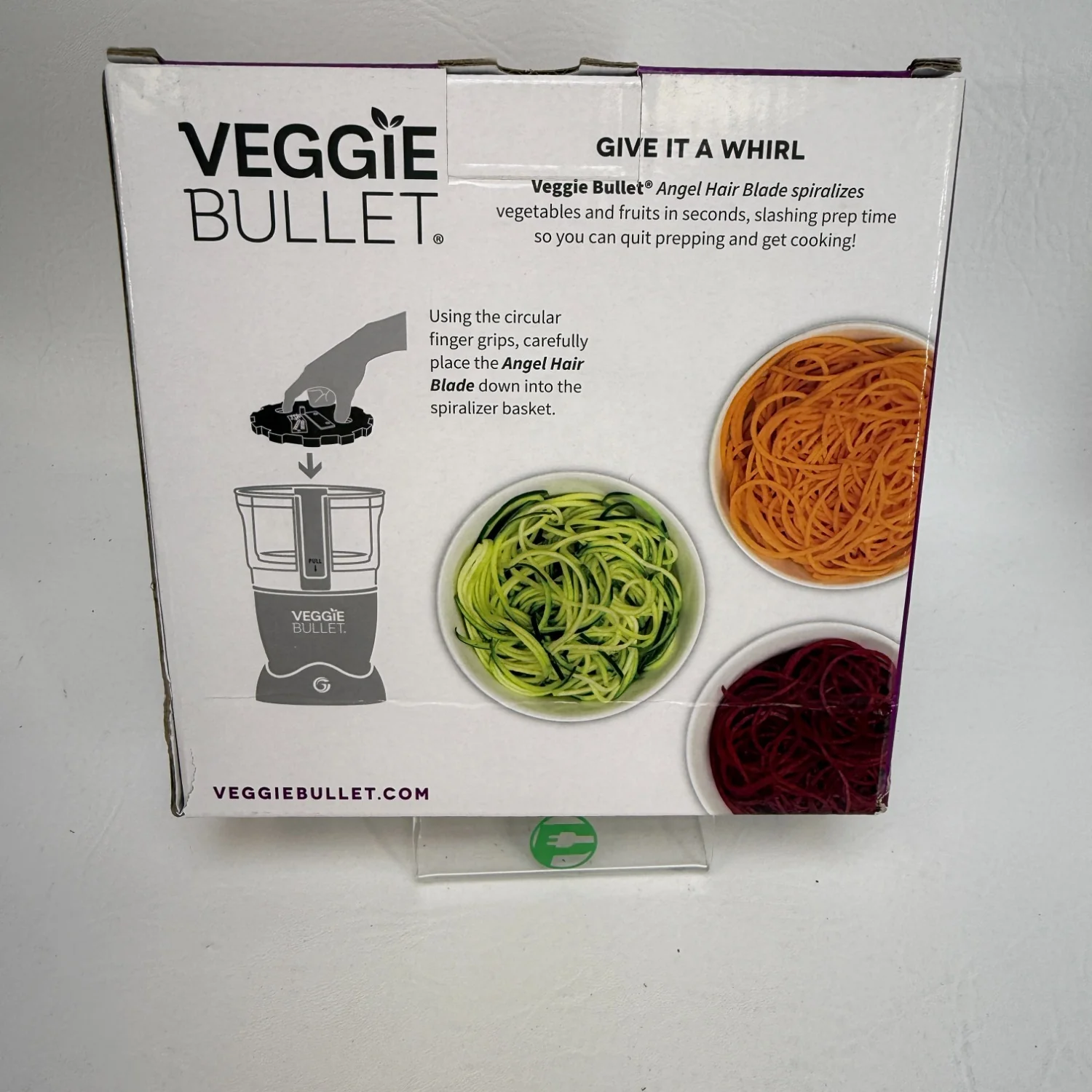 Veggie Bullet Spiralizer Angel Hair Blade 2mm Steel Cutter VBR-U0202 - Image 6