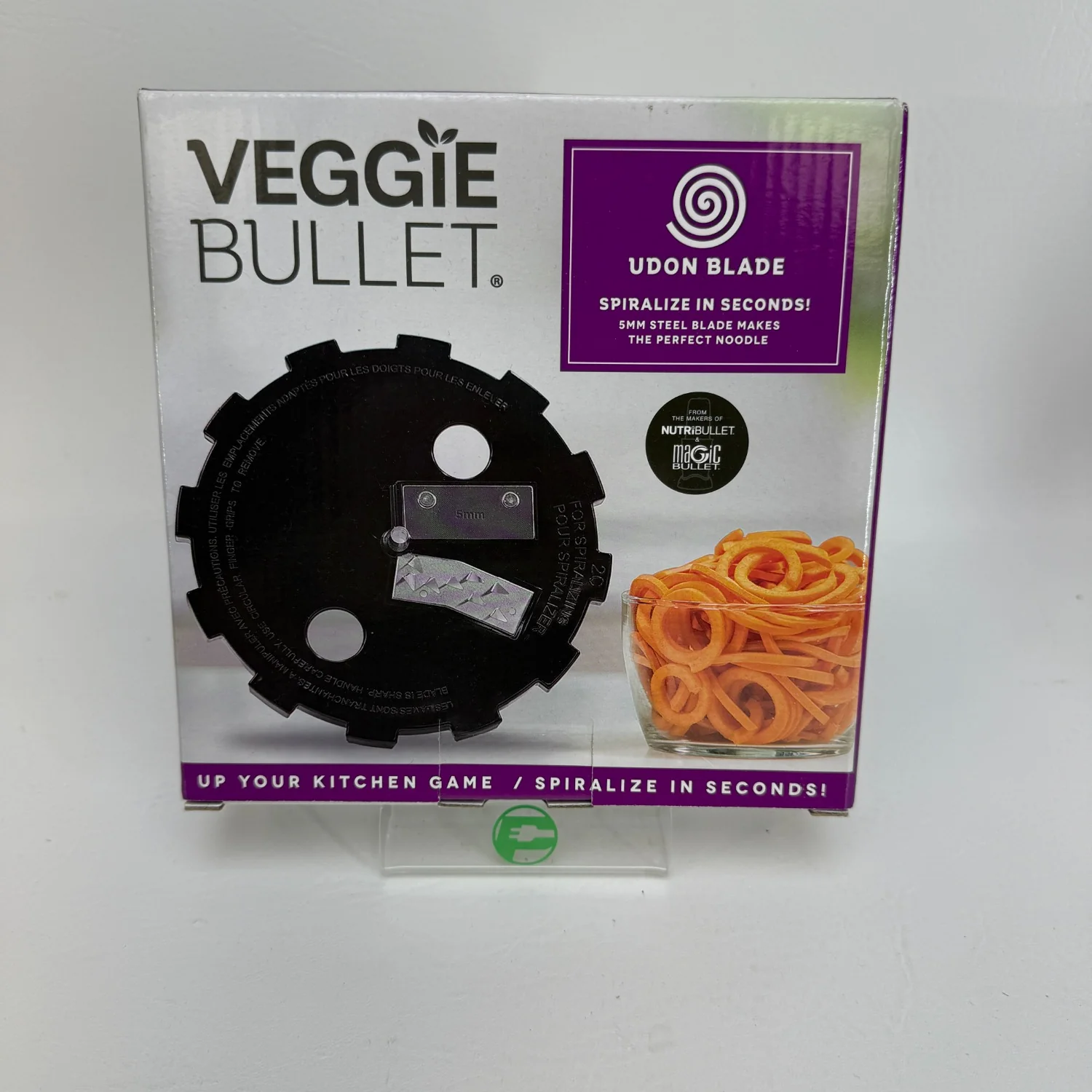 Veggie Bullet Spiralizer Angel Hair Blade 2mm Steel Cutter VBR-U0202 - Image 9